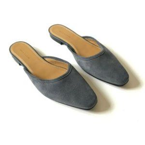 Elegant Gray Women's Suede Loafers